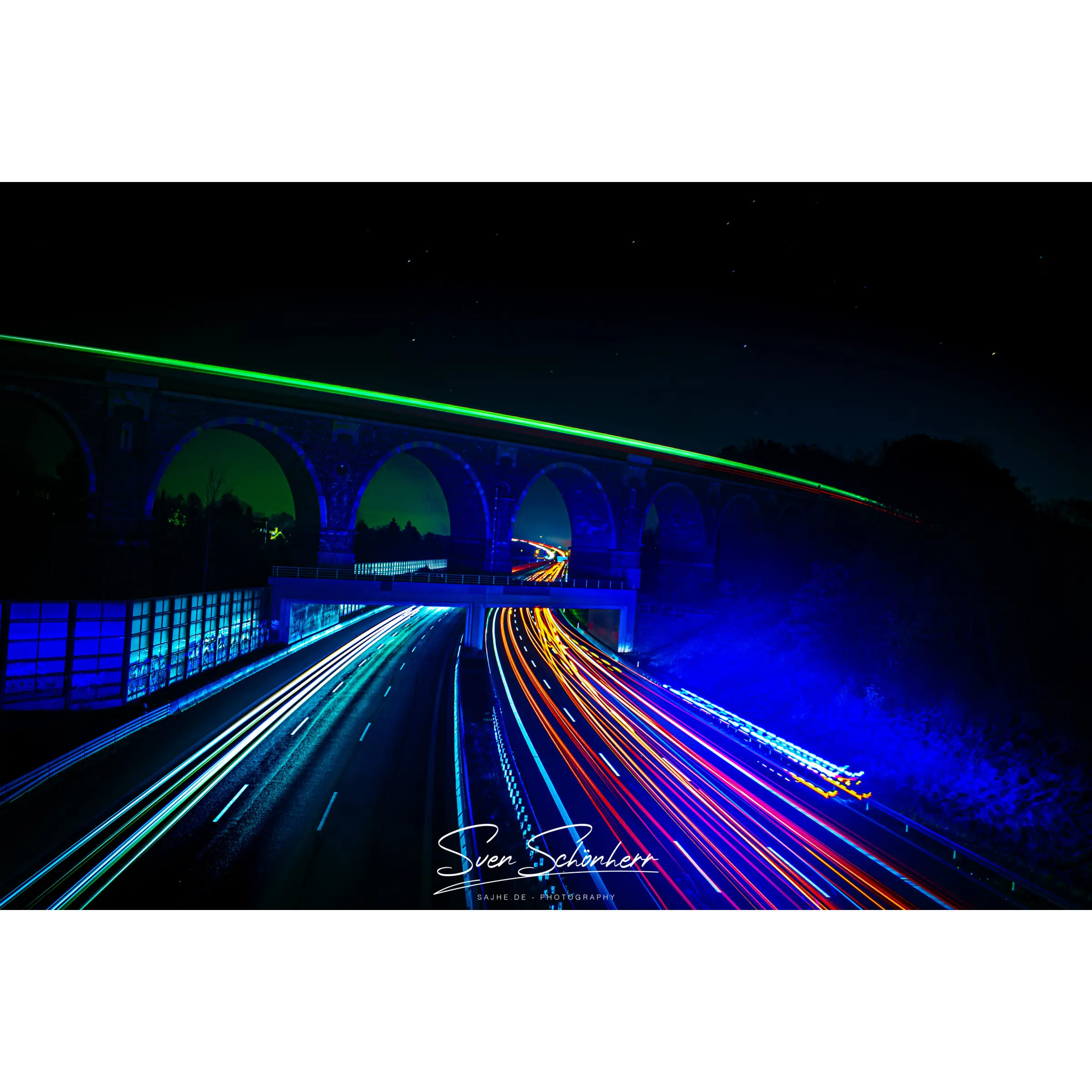 Blaulicht in der Nacht...